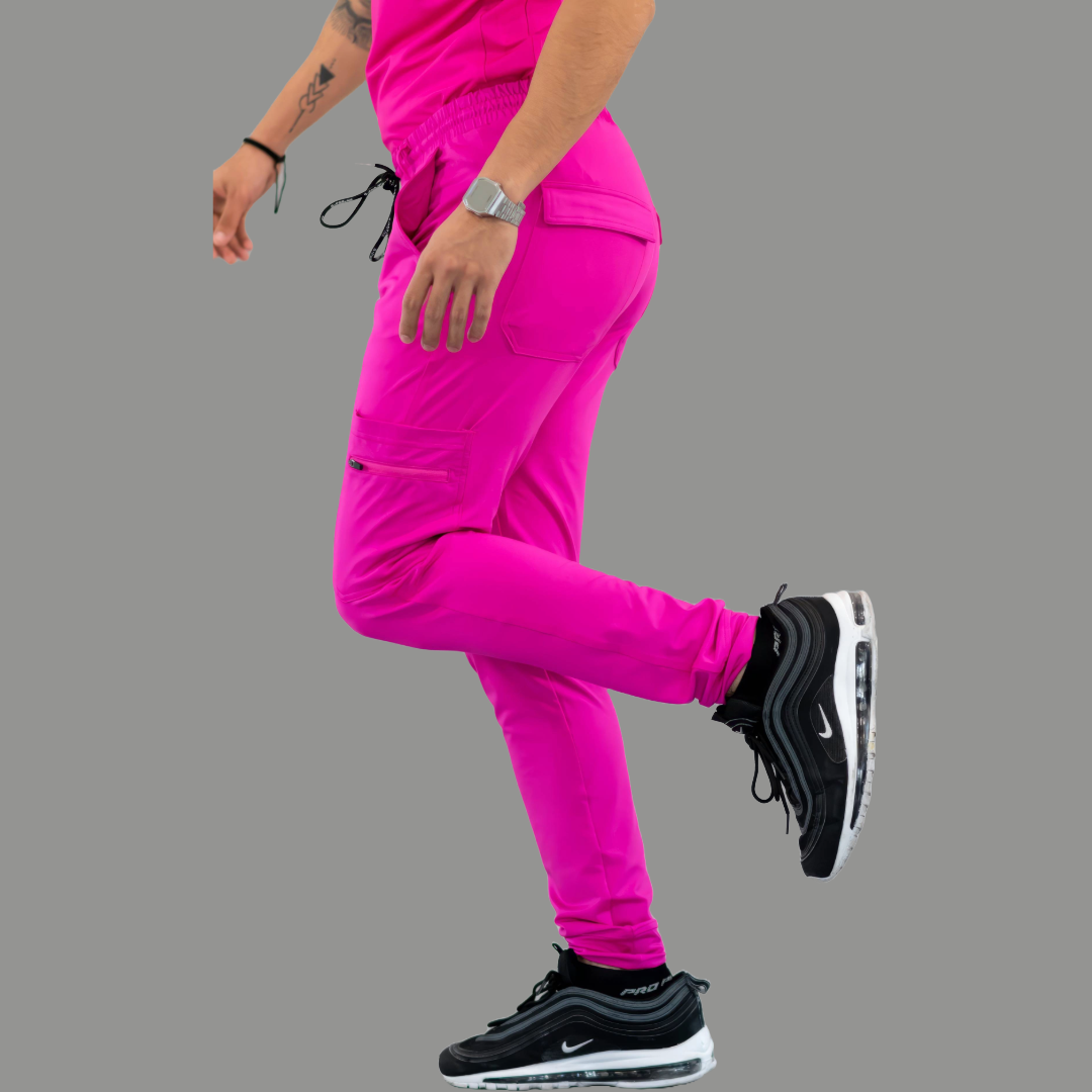 Men's Jogger Pants 901 Hot Pink Super Stretch