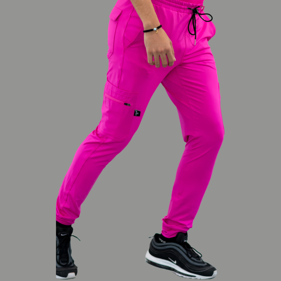 Men's Jogger Pants 901 Hot Pink Super Stretch