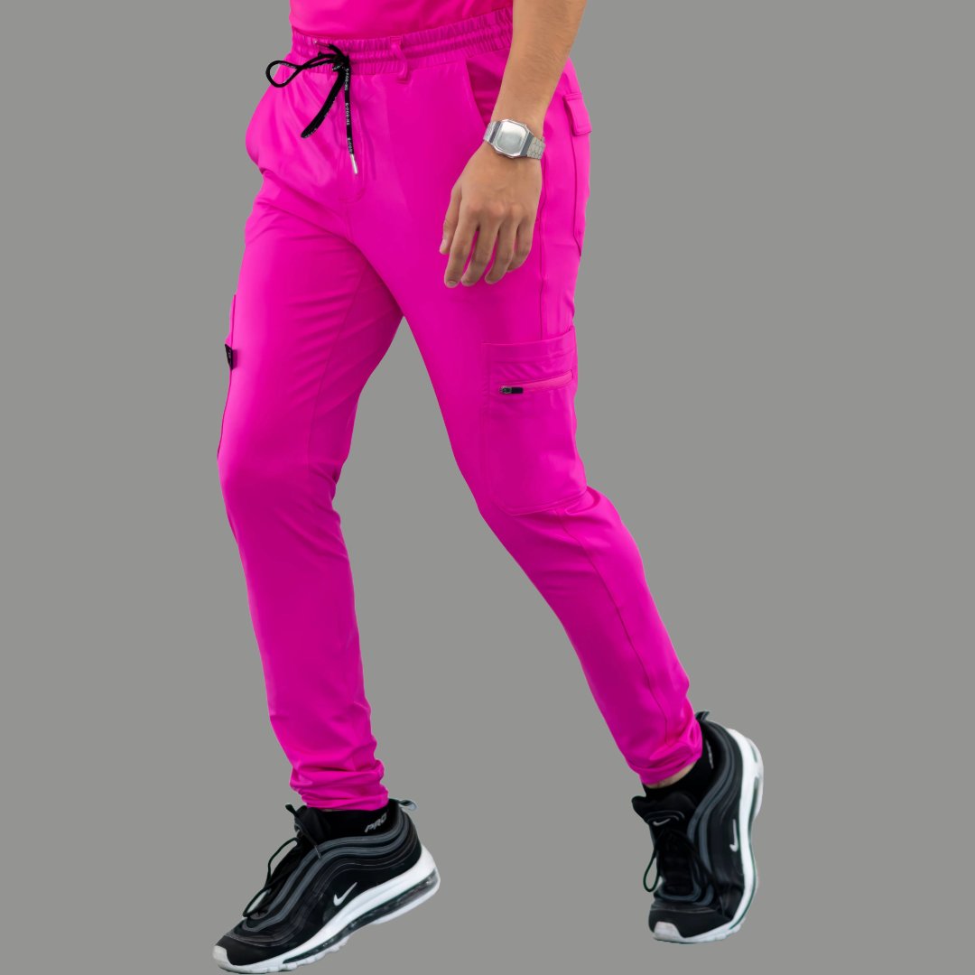 Men's Jogger Pants 901 Hot Pink Super Stretch, Scrubs 901