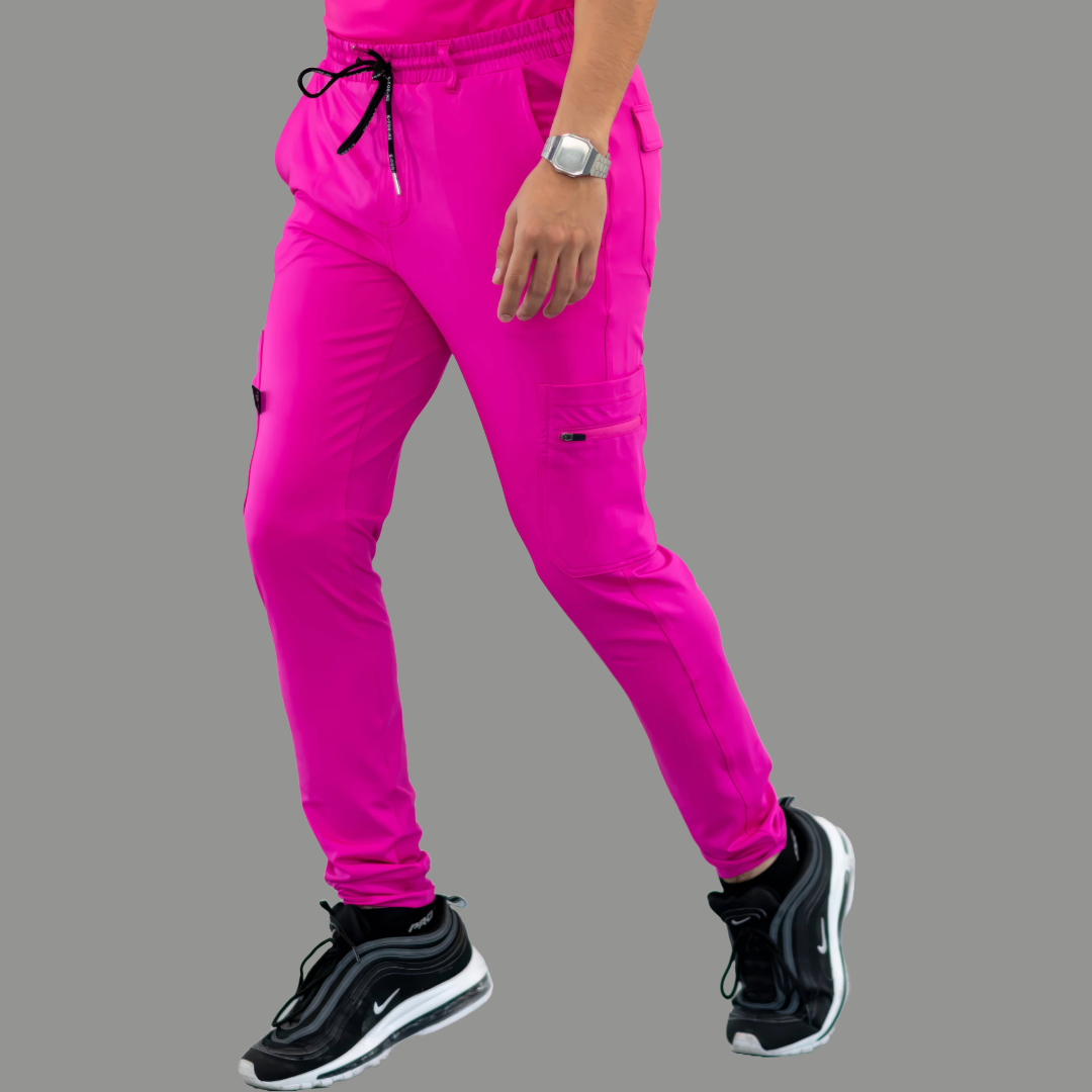 Men's Jogger Pants 901 Hot Pink Super Stretch