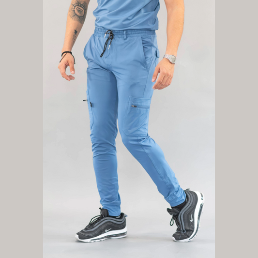 Men's Jogger Pants 901 Cornflower Blue Super Stretch