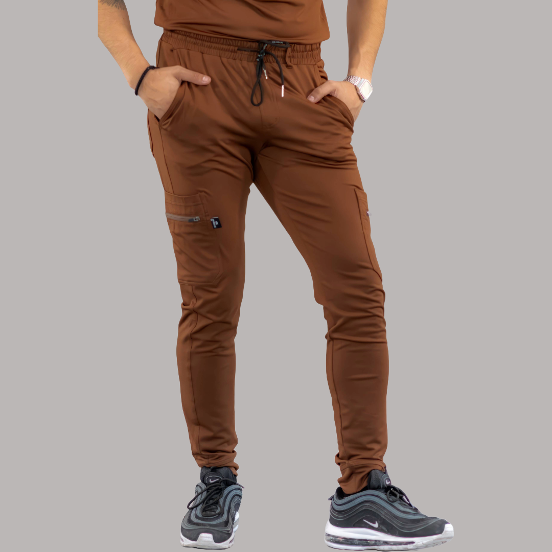 Men's Jogger Pants 901 Brown Super Stretch