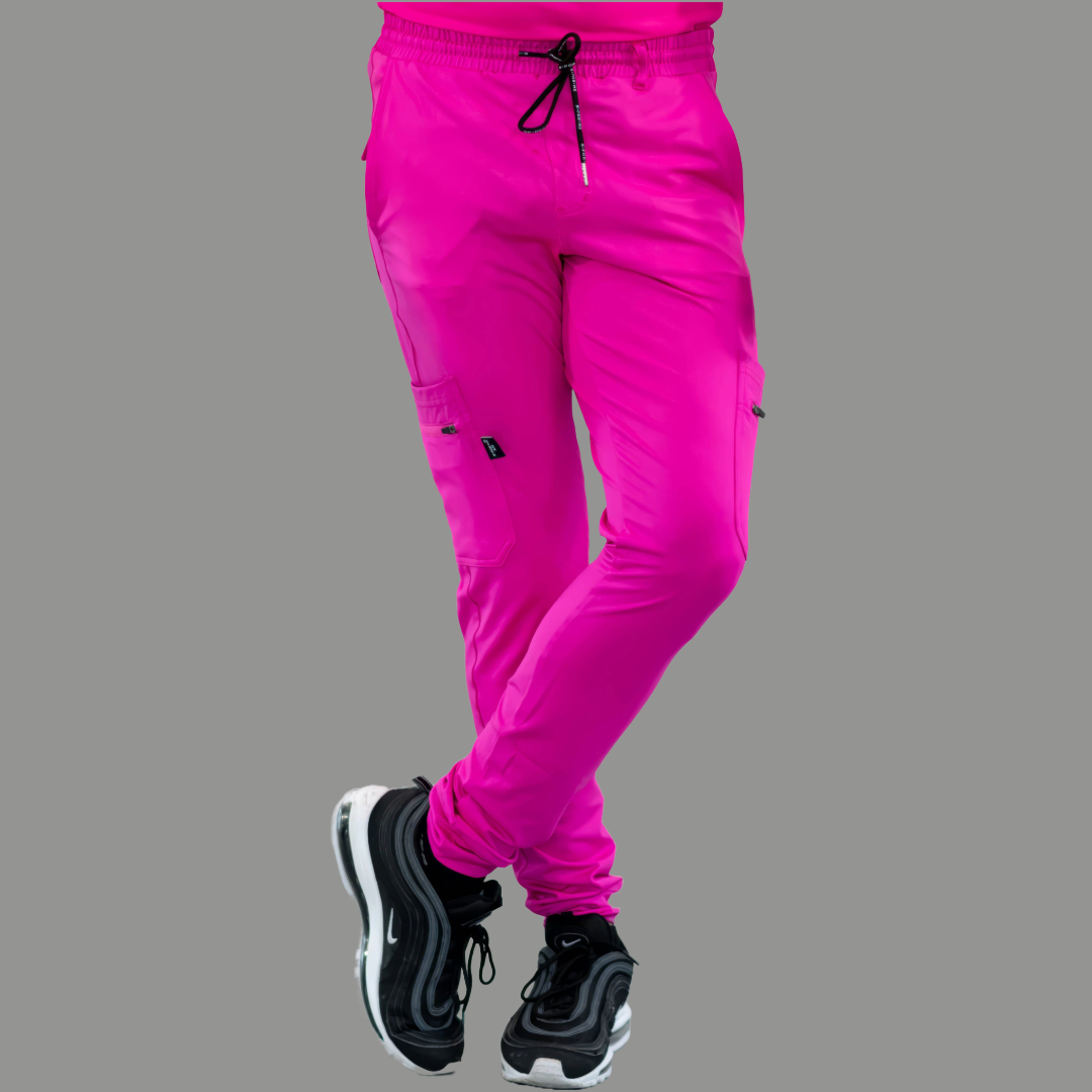 Men's Jogger Pants 901 Hot Pink Super Stretch