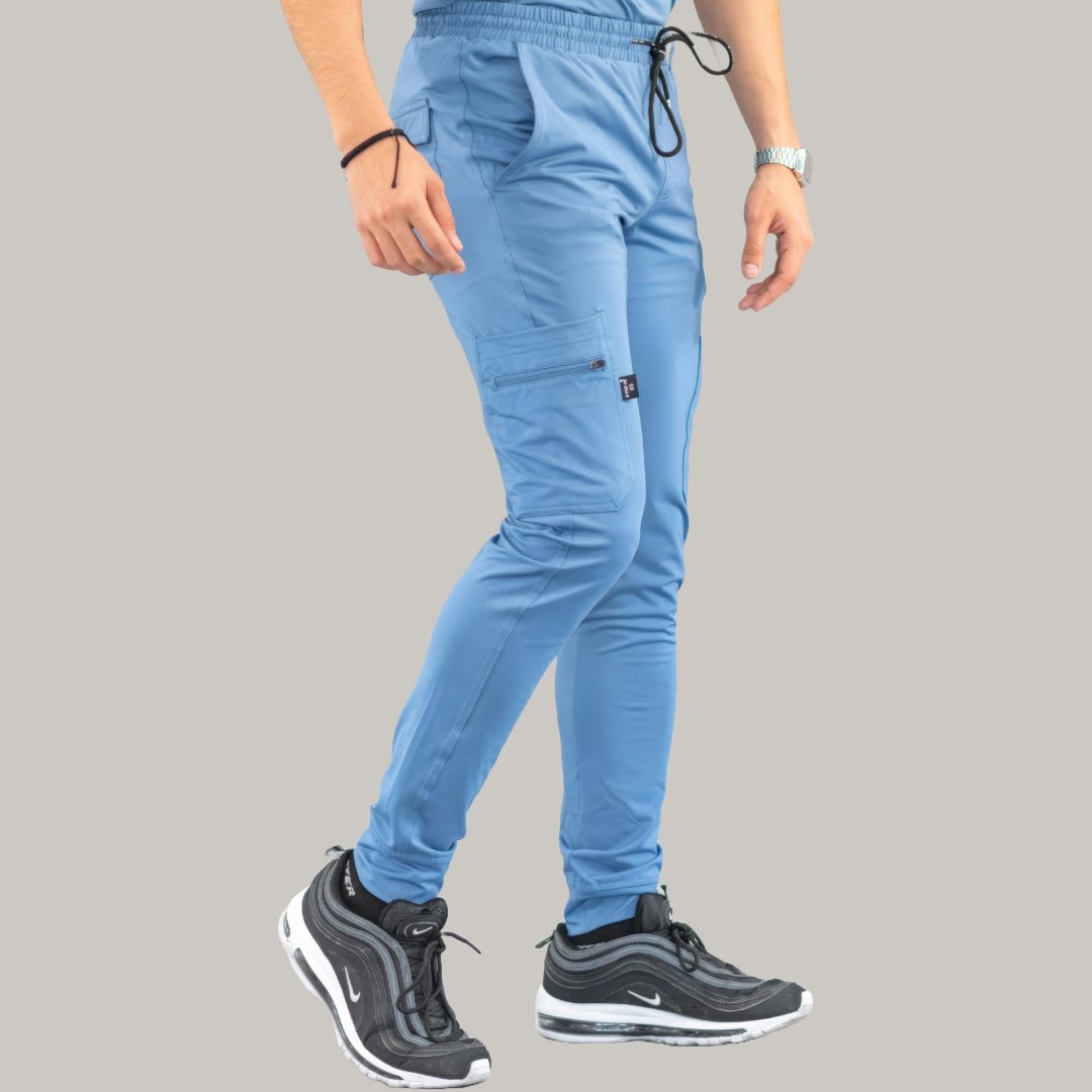 Men's Jogger Pants 901 Cornflower Blue Super Stretch, Scrubs 901