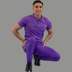 Men's Top 901, Purple Super Stretch, Scrubs 901