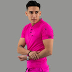 Men's Top 901, Fuchsia Super Stretch, Scrubs 901