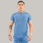 Men's Top 901 Cornflower Blue Super Stretch, Scrubs 901