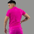 Men's Top 901, Fuchsia Super Stretch, Scrubs 901