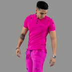 Men's Top 901, Fuchsia Super Stretch, Scrubs 901