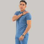 Men's Top 901 Cornflower Blue Super Stretch, Scrubs 901