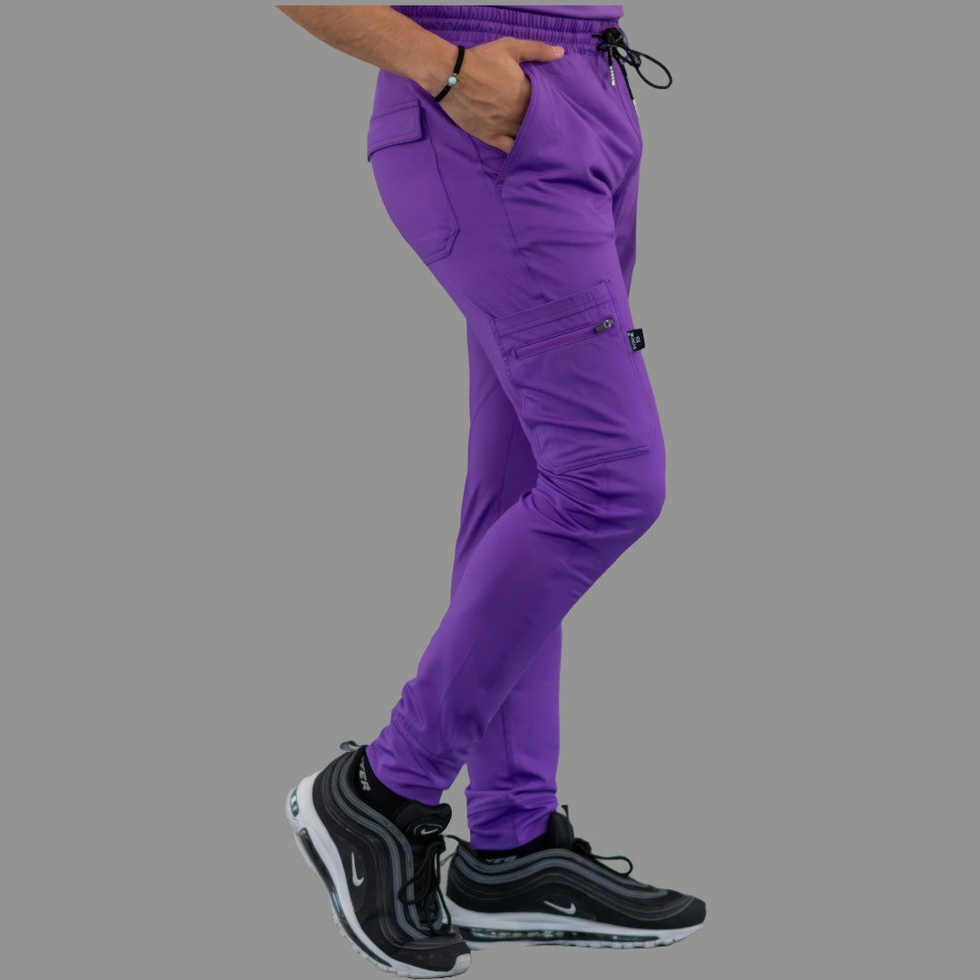 Men's Jogger Pants 901 Purple Super Stretch, Scrubs 901