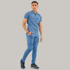Men's Top 901 Cornflower Blue Super Stretch, Scrubs 901
