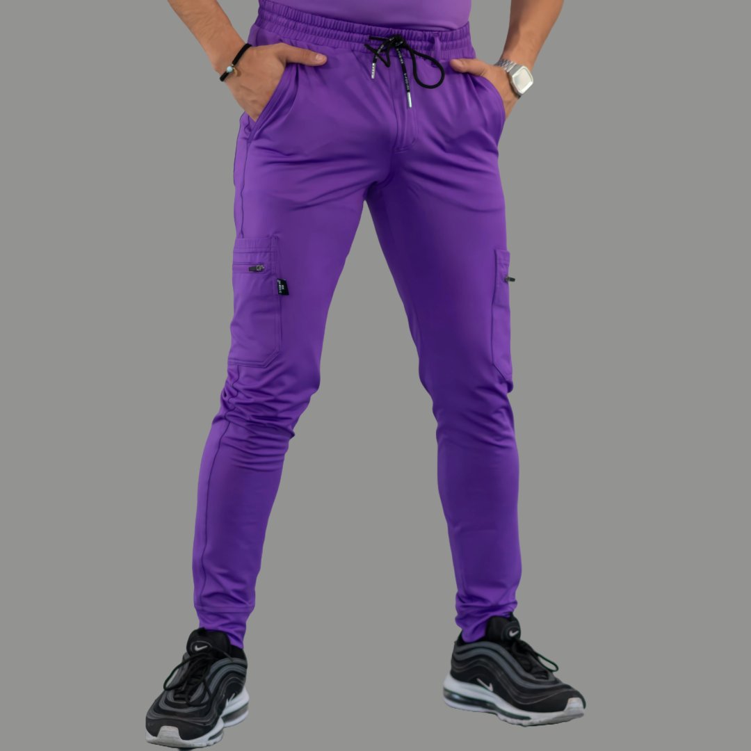Men's Jogger Pants 901 Purple Super Stretch, Scrubs 901