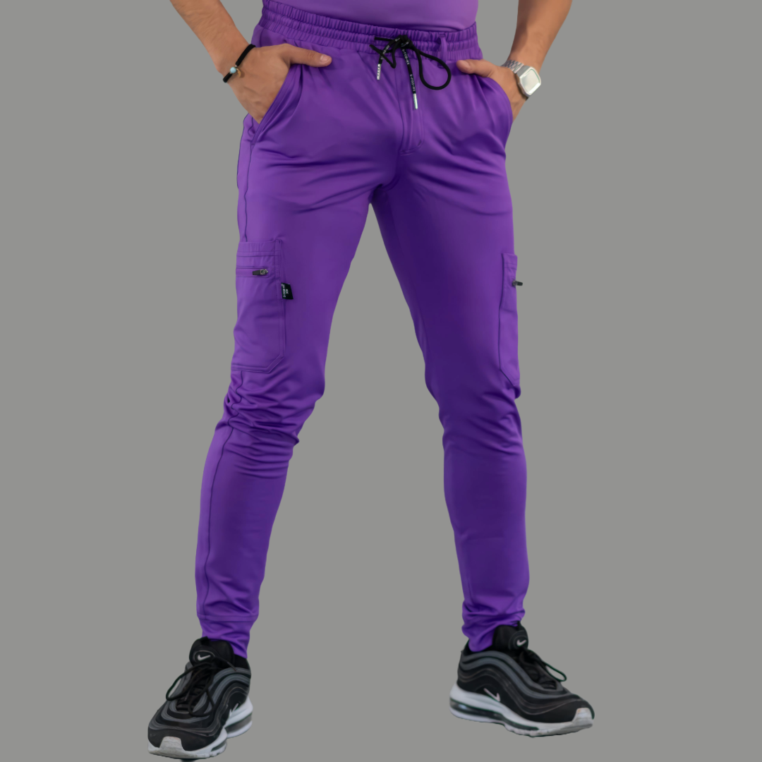 Men's Jogger Pants 901 Purple Super Stretch