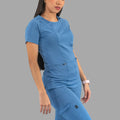 Women's Top 901 Cornflower Blue, Super Stretch Scrubs