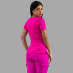 Women's Top 901 Fuchsia, Super Stretch Scrubs