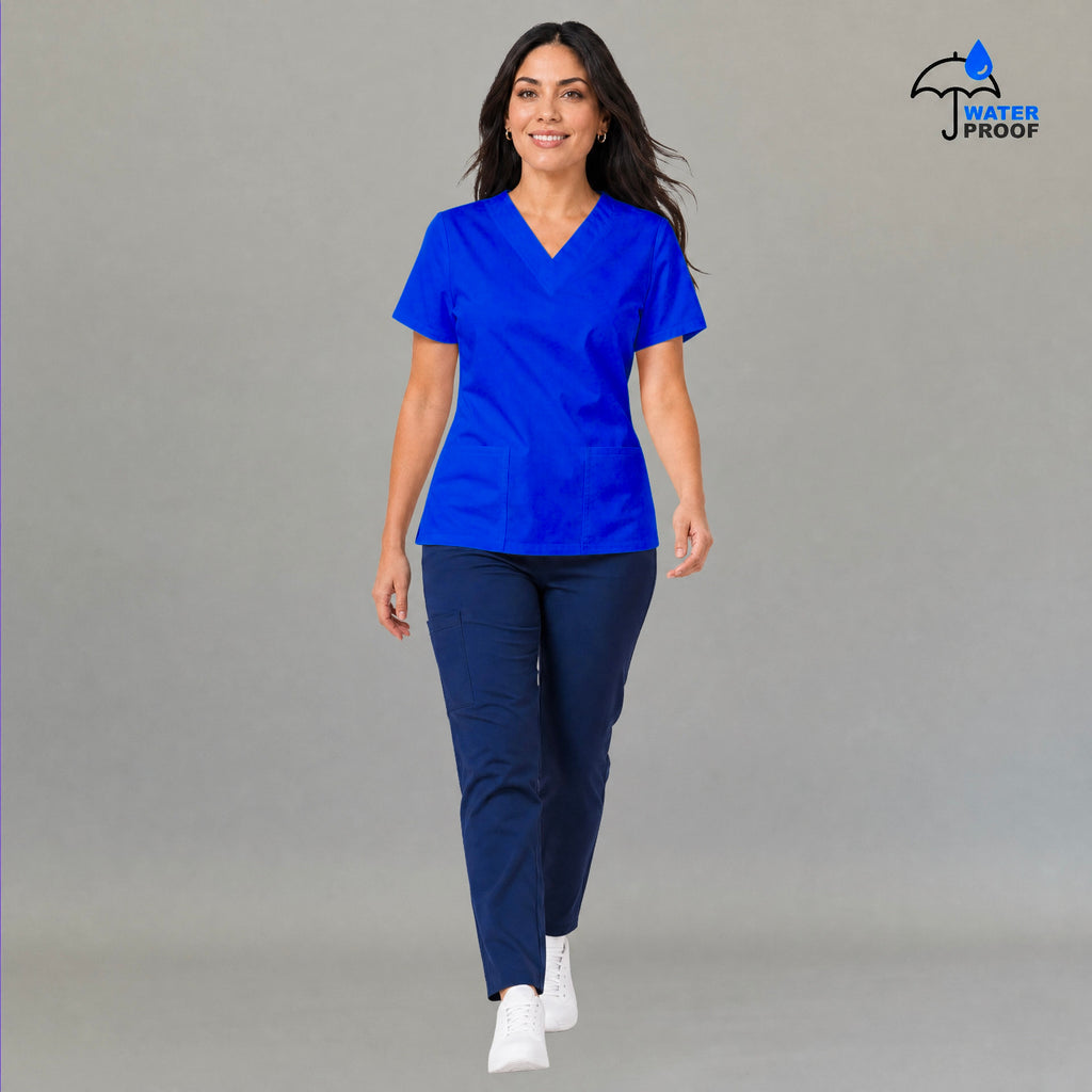 Women's Scrub Top 502 Royal Blue Lightweight