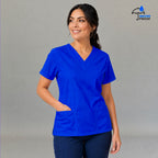 Women's Scrub Top 502 Royal Blue Lightweight