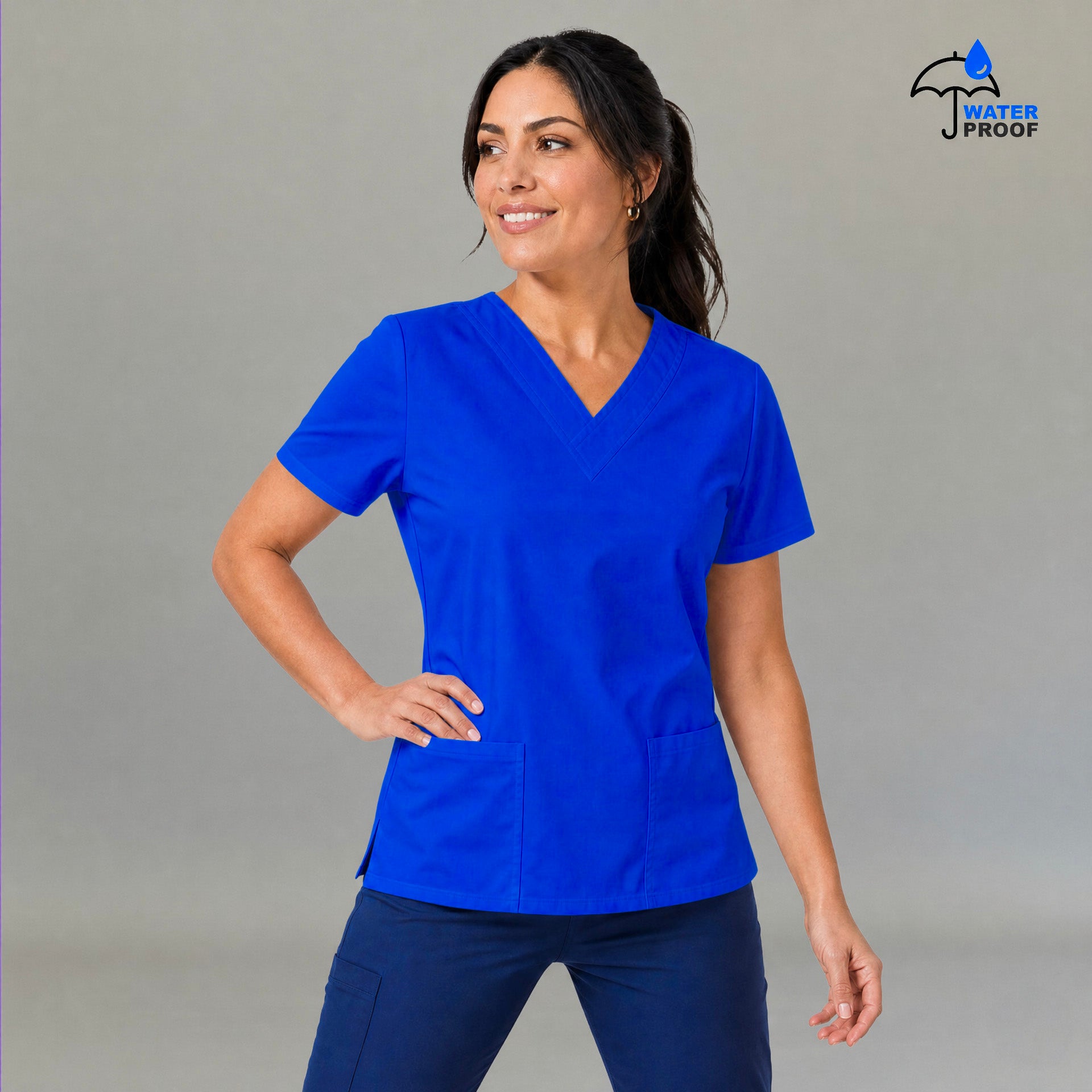 Women's Scrub Top 502 Royal Blue Lightweight