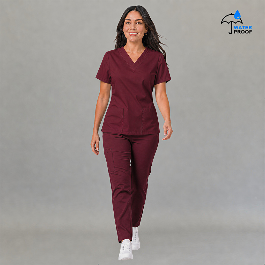 Women's Scrub Pants 502 Maroon Lightweight