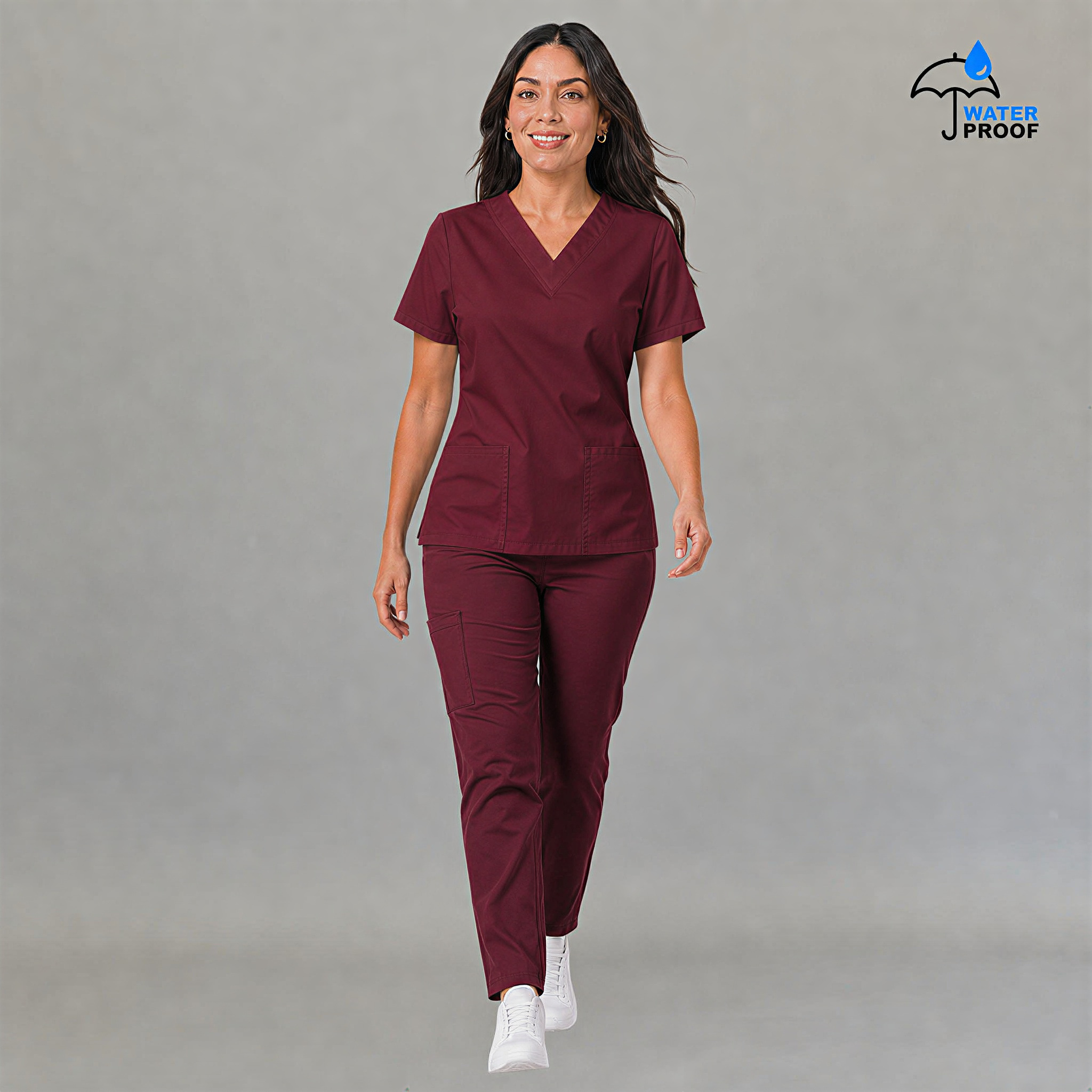 Women's Scrub Pants 502 Maroon Lightweight
