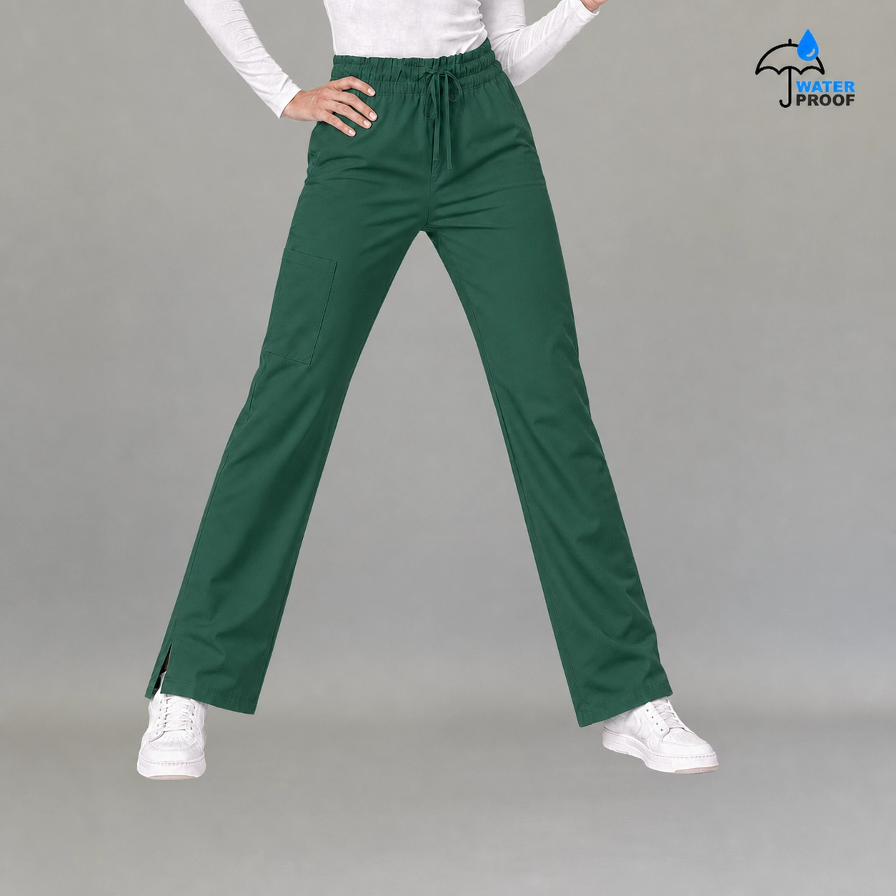 Women's Scrub Pants 502 Bottle Green Lightweight