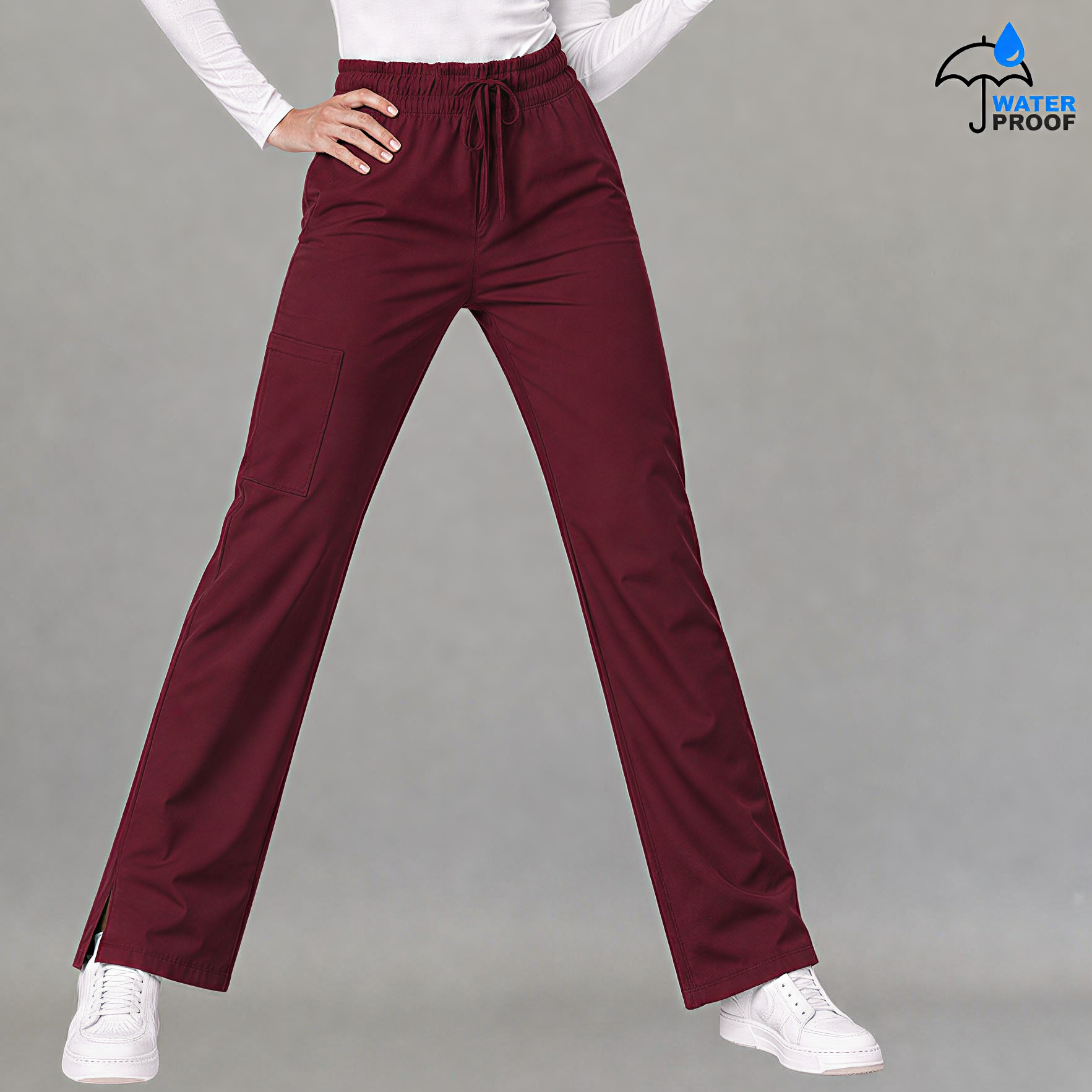 Women's Scrub Pants 502 Maroon Lightweight
