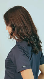 Women's Navy Scrub Top | Butter-Soft 4-Way Stretch | Style 511