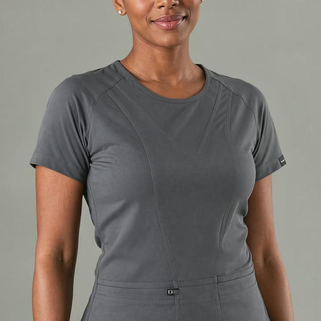 Women's Top 901 Oxford Gray, Super Stretch Scrubs