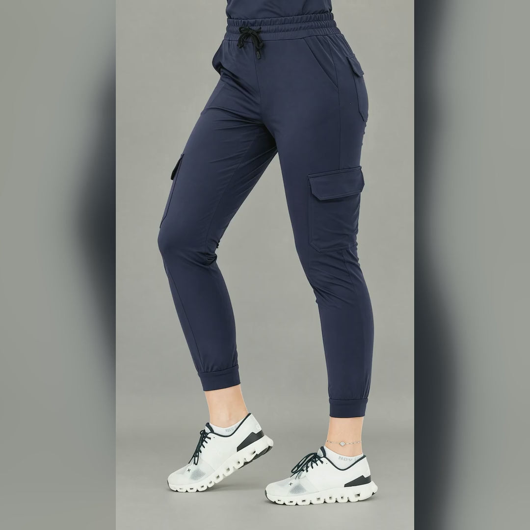 Women's Jogger Pants 910 Navy Blue, Super Stretch Scrubs
