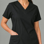 Women's Scrub Top 502 Black Lightweight