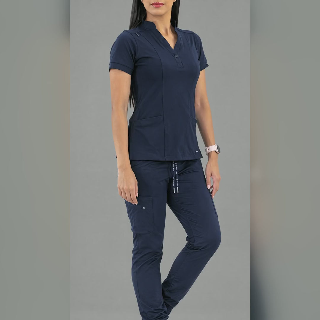 Women's Top 930 Navy Blue Super Stretch, Scrubs 930