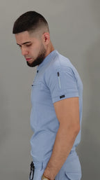 Men's 901 Sky Blue Super Stretch Scrub Top
