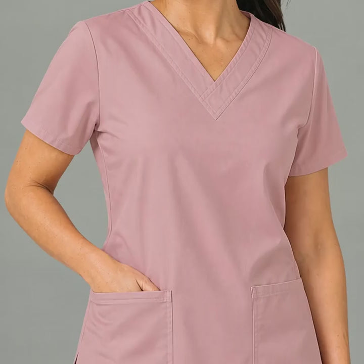Women's Scrub Top 502 Dusty Pink Lightweight