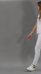 Women's 501 Scrub Top Alviero Stretch White