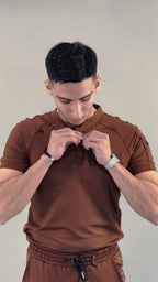 Men's Top 901 Brown Super Stretch, Scrubs 901