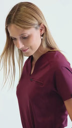 Women’s 915 Super Stretch Maroon Flare Scrub Pants