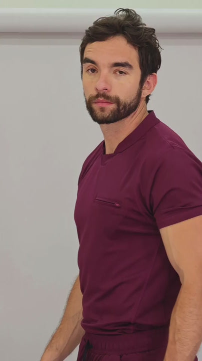 Men's Top 910 Wine Super Stretch, Scrubs 910