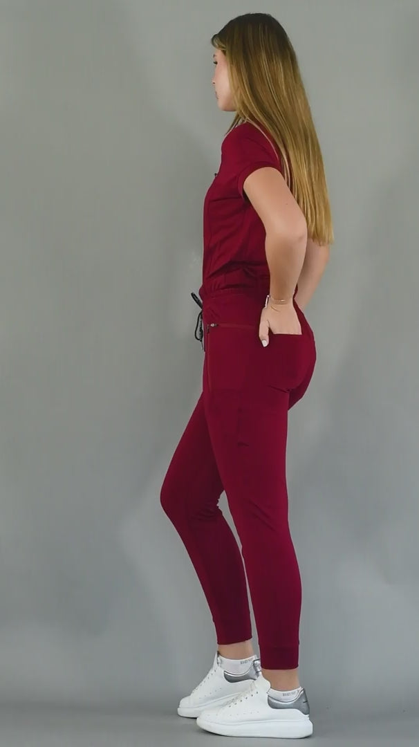 Women's Joggers 920 Super Stretch Burgundy, Scrubs 920