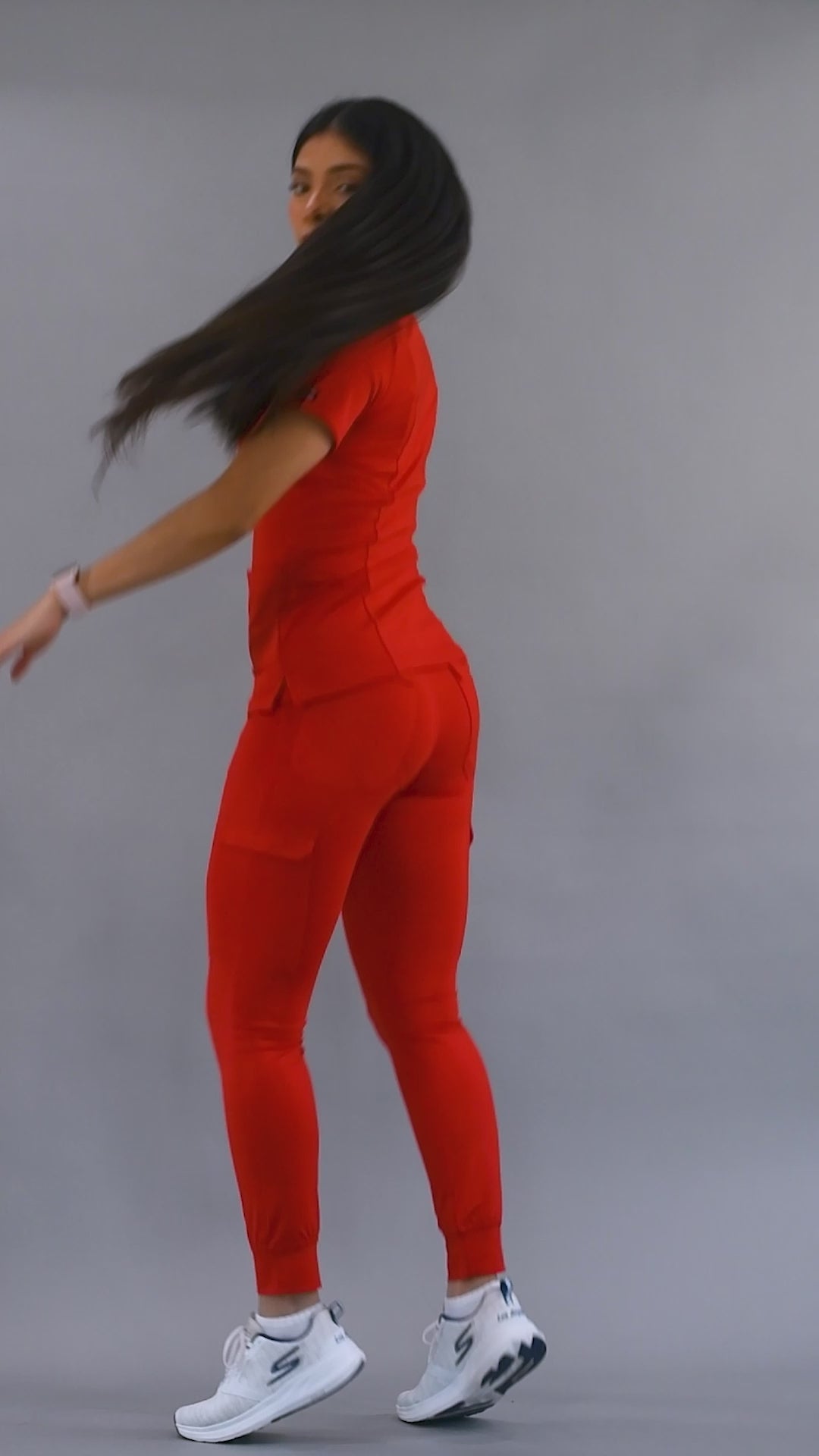 Women's Top 901 Red, Super Stretch Scrubs
