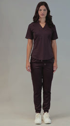 Women's Deep Purple Scrub Jogger Pants Style 511 – Butter-Soft Touch