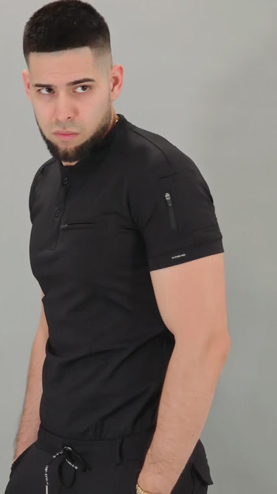 Men's Top 901 Black Super Stretch, Scrubs 901
