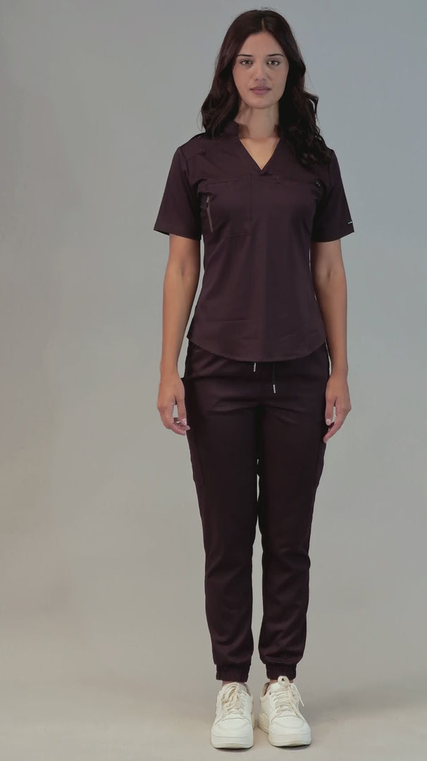 Women's Deep Purple Scrub Top Style 511 – Butter-Soft Touch