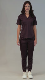 Women's Deep Purple Scrub Jogger Pants Style 511 – Butter-Soft Touch