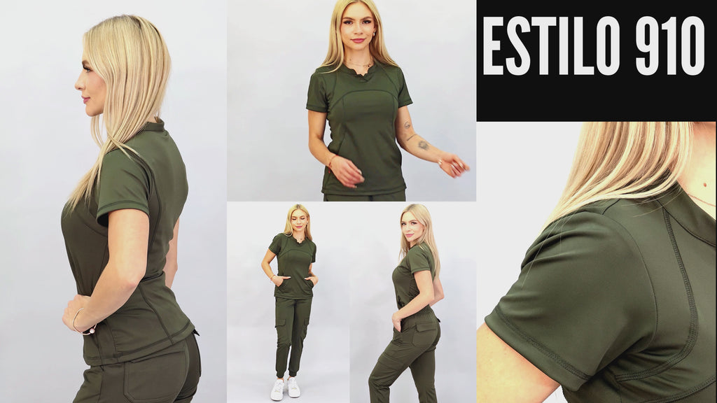 Women's Jogger Pants 910 Olive Green, Super Stretch Scrubs
