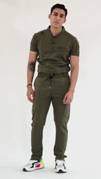 Men's Top 930 Olive Green Super Stretch, Scrubs 930