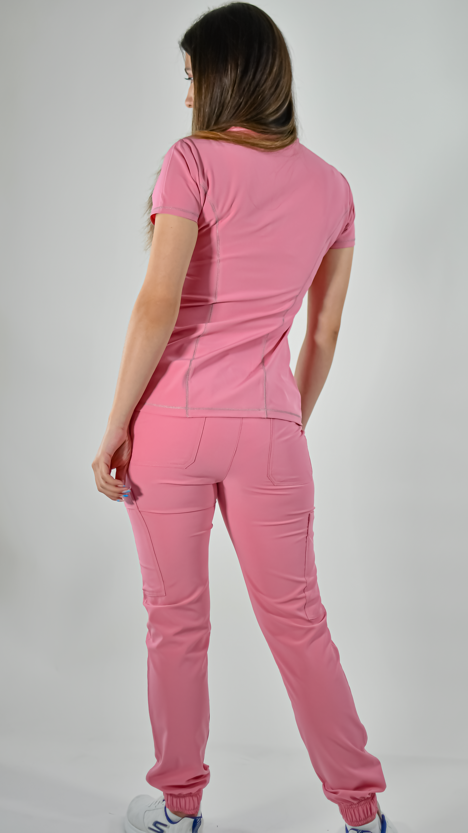 Women's 101 Stretch Fways Dark Pink Jogger Pants – S-FOR-ME Scrubs