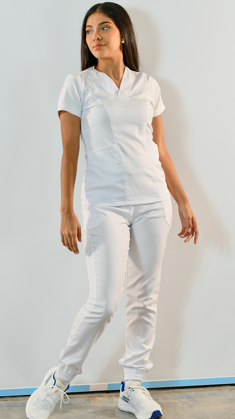 Women's 501 Alviero Stretch White Top