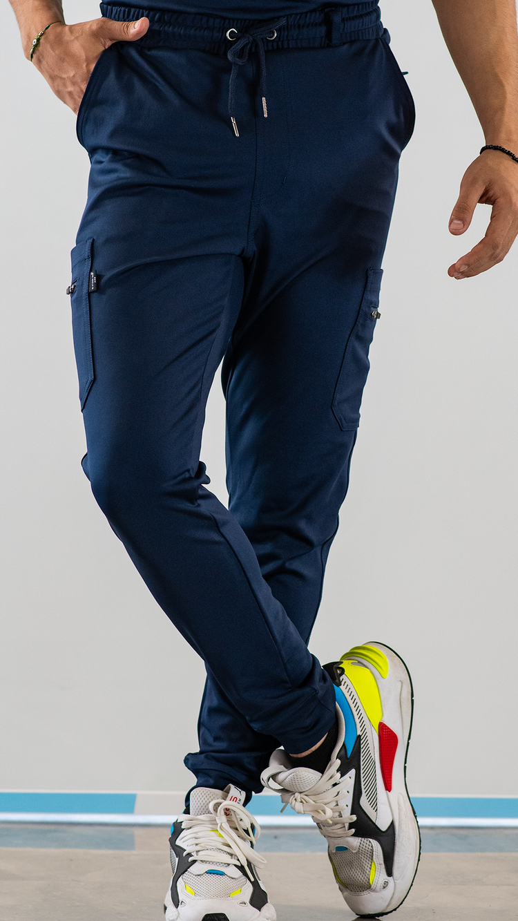 Men's Scrub Jogger Pants 901 Navy Blue Super Stretch SFORME Scrubs